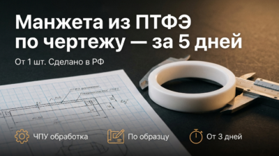 Манжеты вращательного соединения: чем фторопласт выигрывает у резины