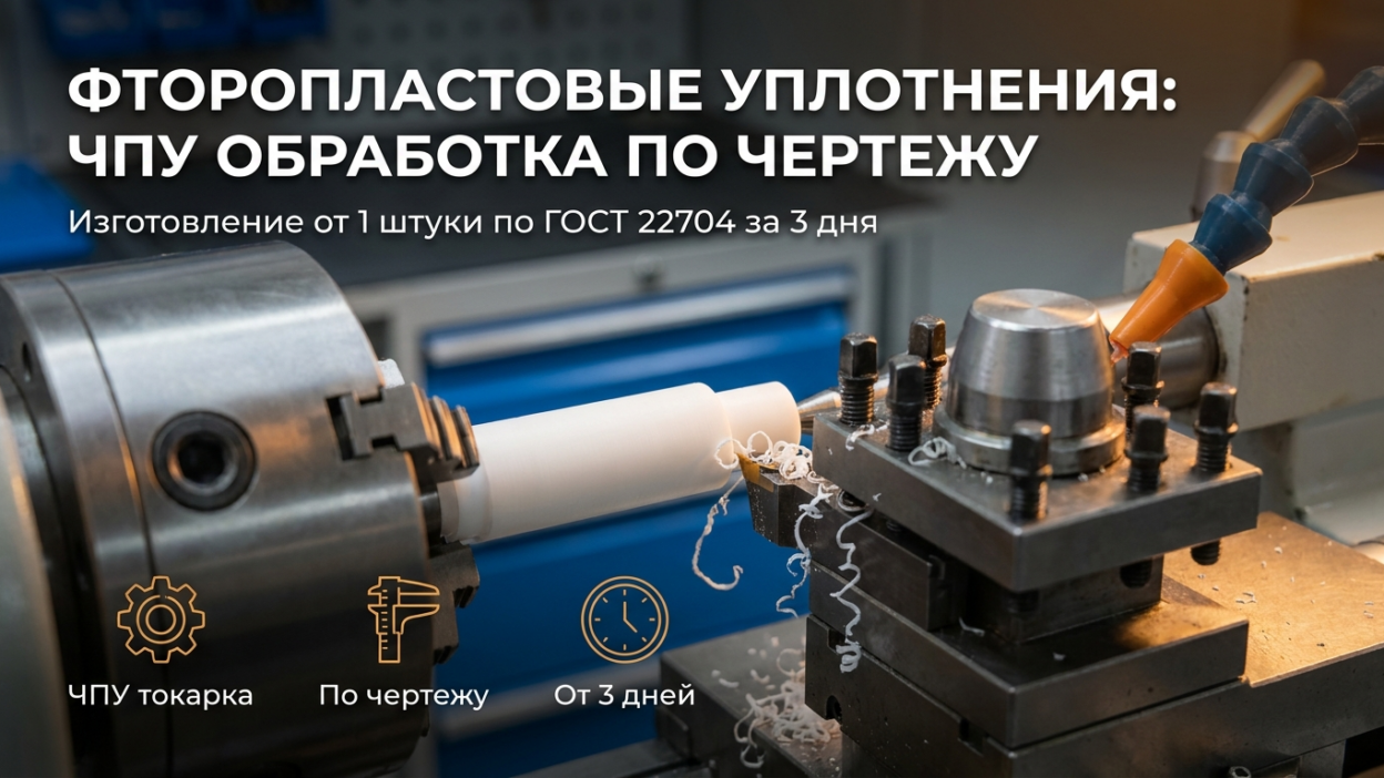 Полимерные втулки по чертежам: точение на ЧПУ от 1 штуки